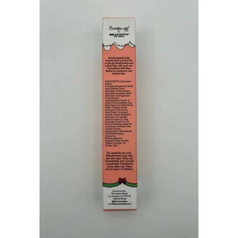 2 The Crème Shop X Hello Kitty Moisture Remedy Lip Balm Shea Butter Apple Cider